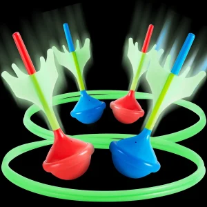 Glow in the Dark Lawn Darts Game Set for Outdoors