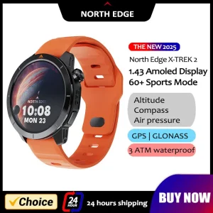 GPS Sports Smartwatch AMOLED Display Waterproof Bluetooth Call